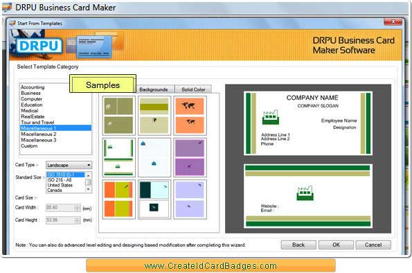 Business Card Designer Software