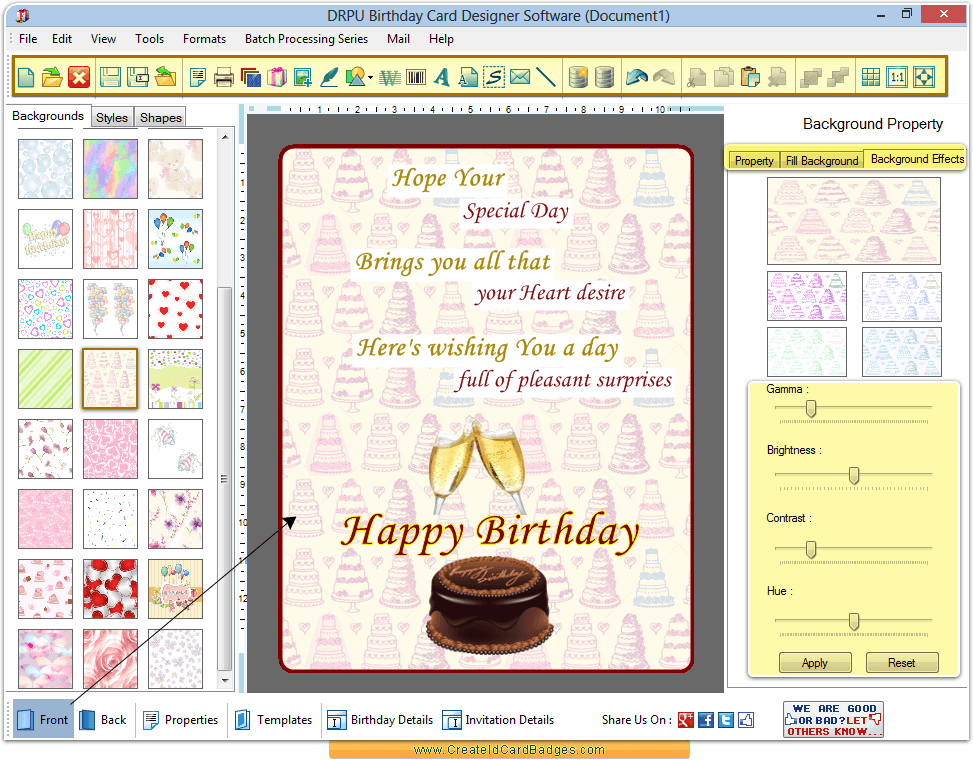 Select background Select background