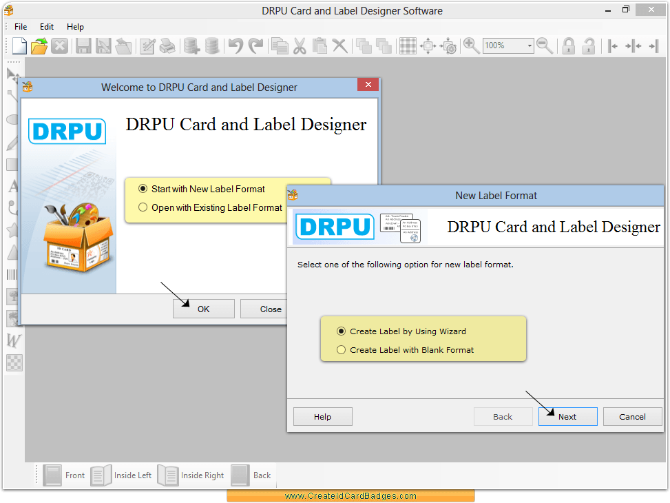 Start Designing Card and Label Start Designing Card and Label