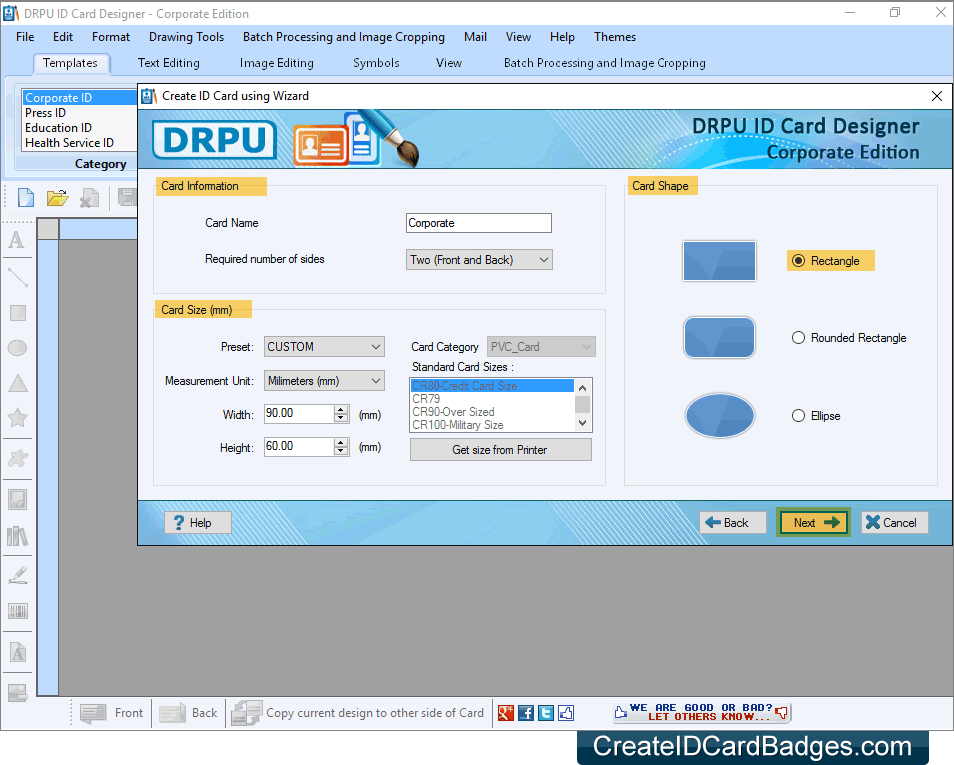 Specify card information Specify card information