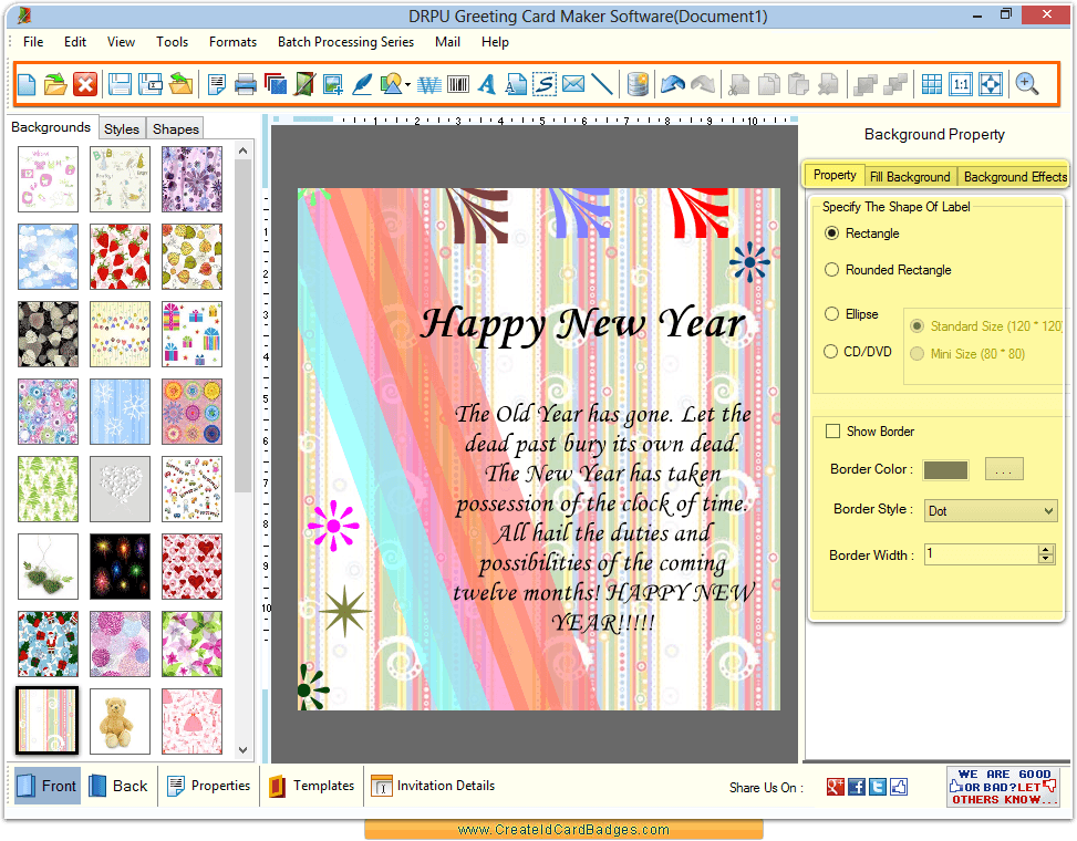 Greeting Card Maker Software Design Occasional Greetings 