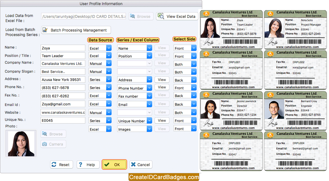 Fill User Profile Information Fill User Profile Information