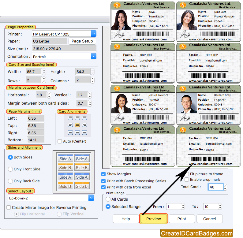 Print designed ID Cards Print designed ID Cards