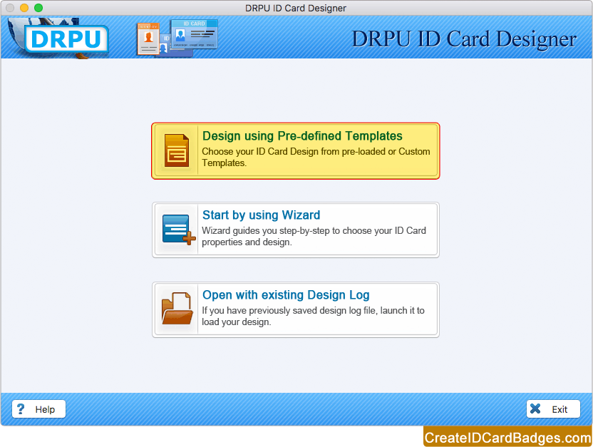 Choose any one module to design ID card Choose any one module to design ID card