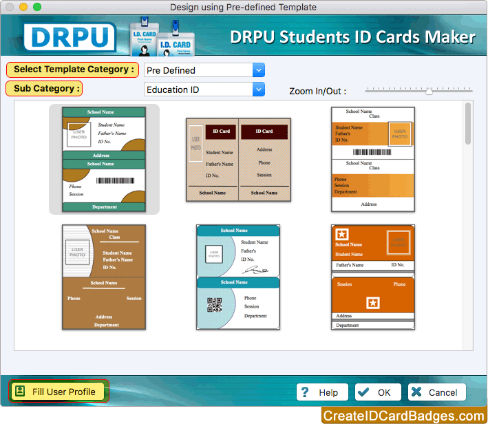 mac student id cards maker software screenshots createidcardbadges com
