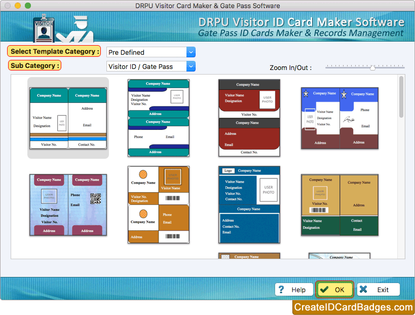 Select any one pre-loaded template Select any one pre-loaded template