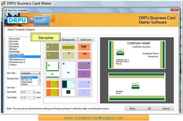 Windows 8 Business Card Designer full