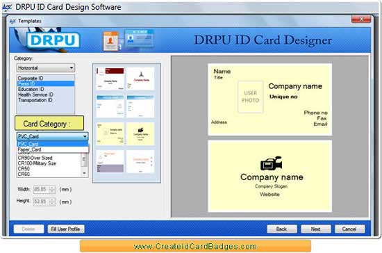 Create ID Card Badges screenshot