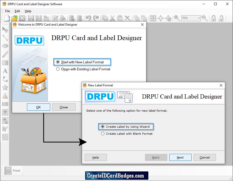 Start Designing Card and Label