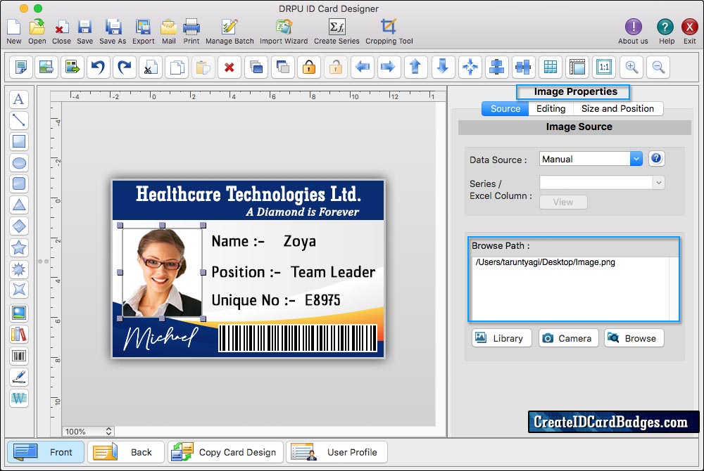 Mac ID Card Design Software