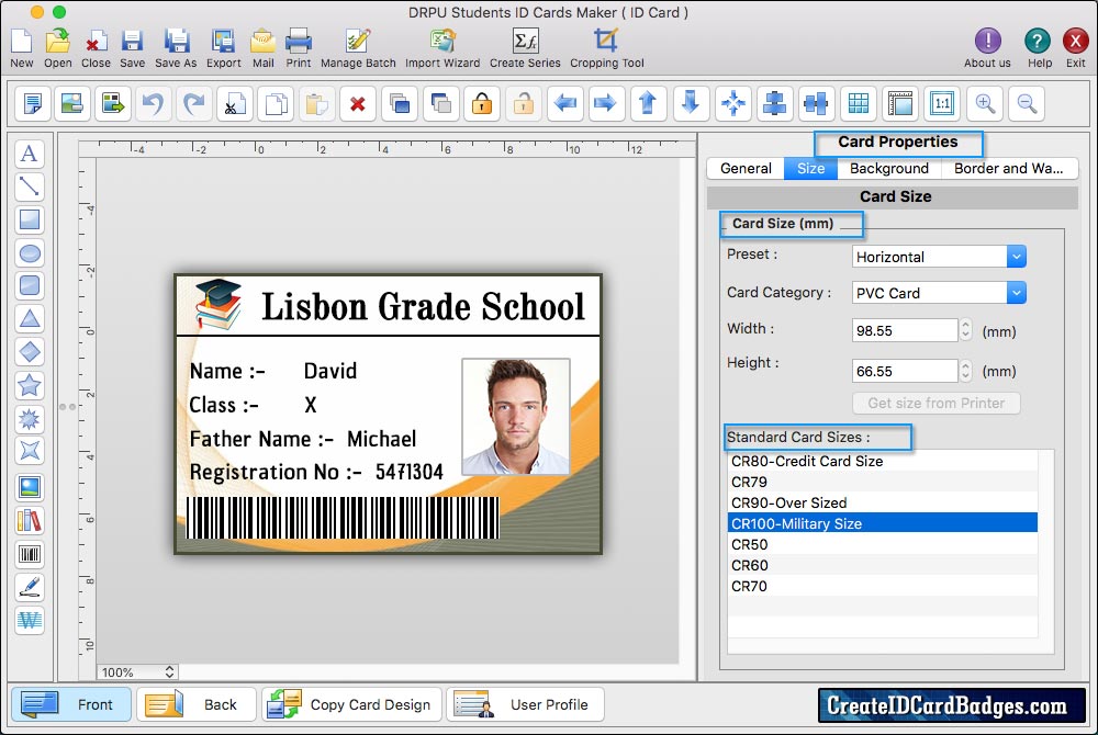 Mac Student ID Cards Maker Software