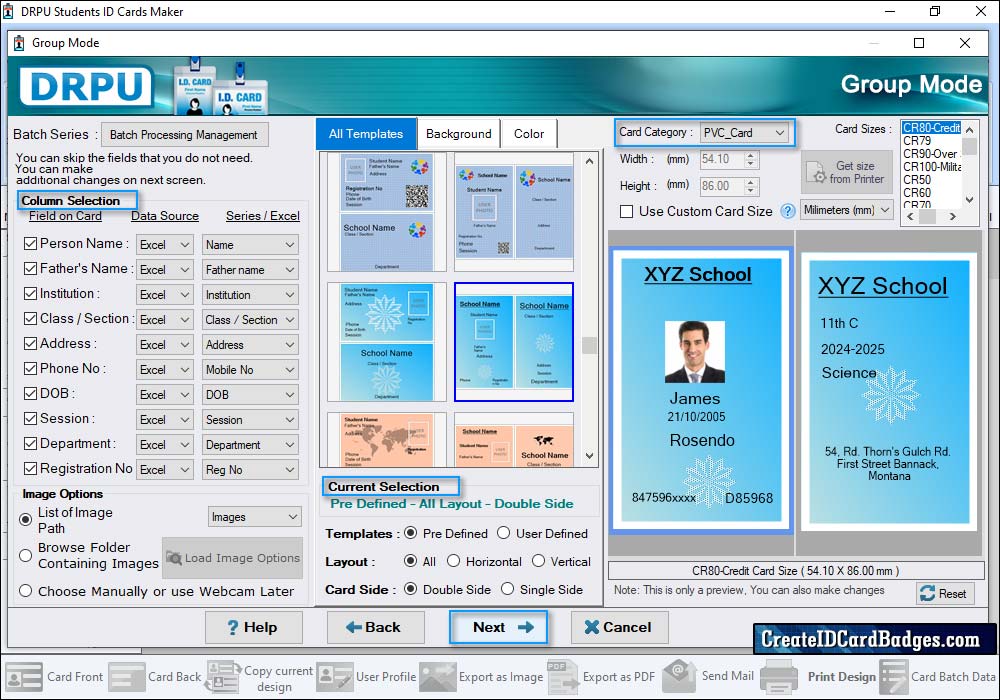 Student ID Cards Maker Software